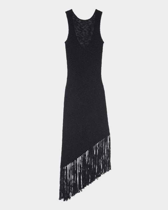 Rylee Fringe-Trim Midi Dress